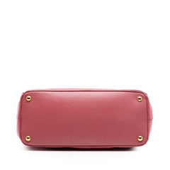 Prada Medium Saffiano Lux Galleria Double Zip Satchel