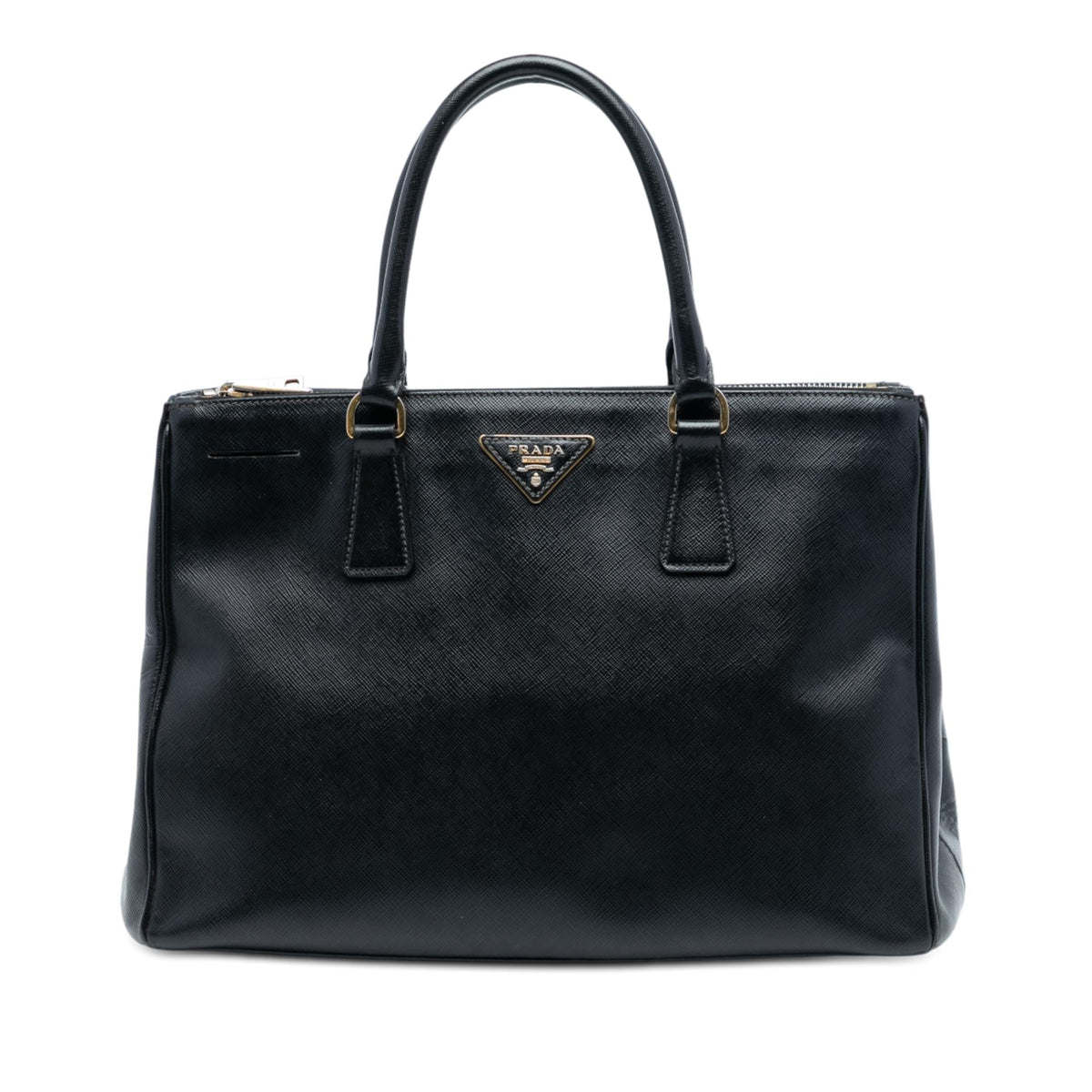 Prada Medium Saffiano Lux Galleria Double Zip Satchel