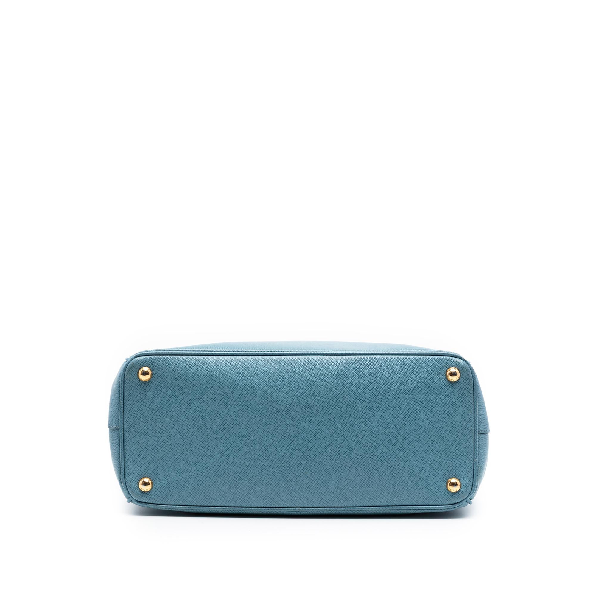 Prada Medium Saffiano Lux Galleria Double Zip Satchel