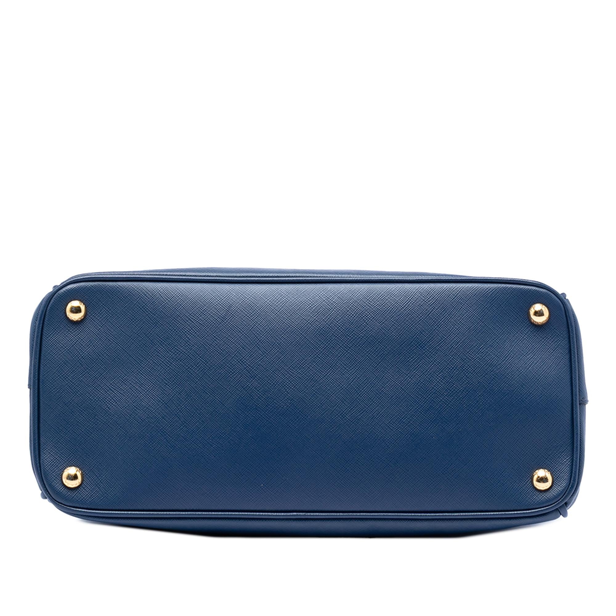 Prada Medium Saffiano Lux Galleria Double Zip Satchel