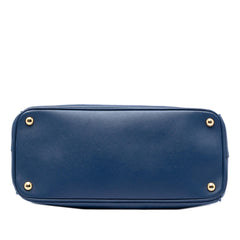 Prada Medium Saffiano Lux Galleria Double Zip Satchel