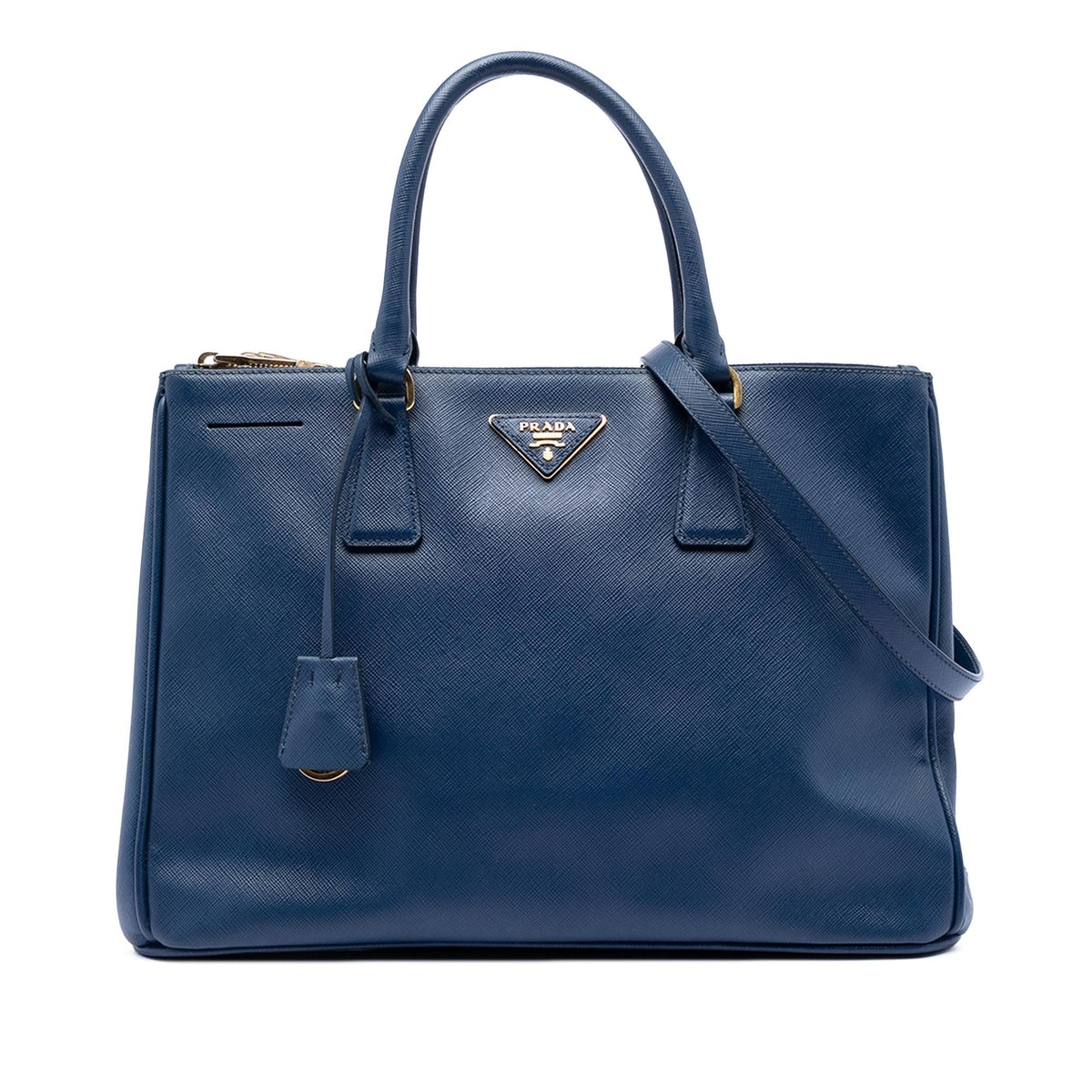Prada Medium Saffiano Lux Galleria Double Zip Satchel