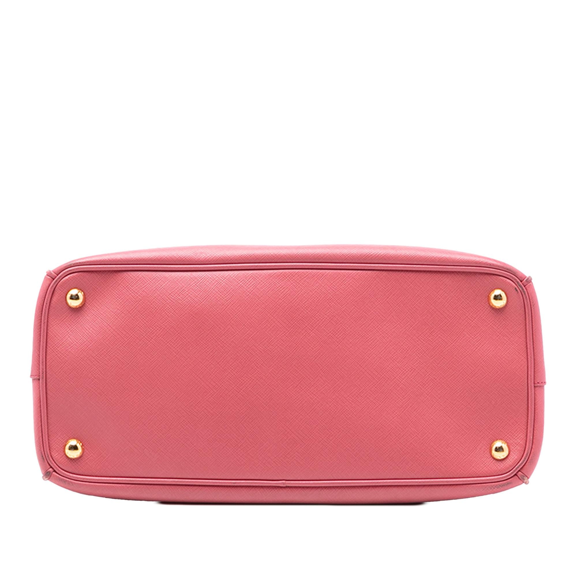 Prada Medium Saffiano Lux Galleria Double Zip Satchel