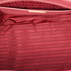 Prada Medium Saffiano Lux Galleria Double Zip Satchel