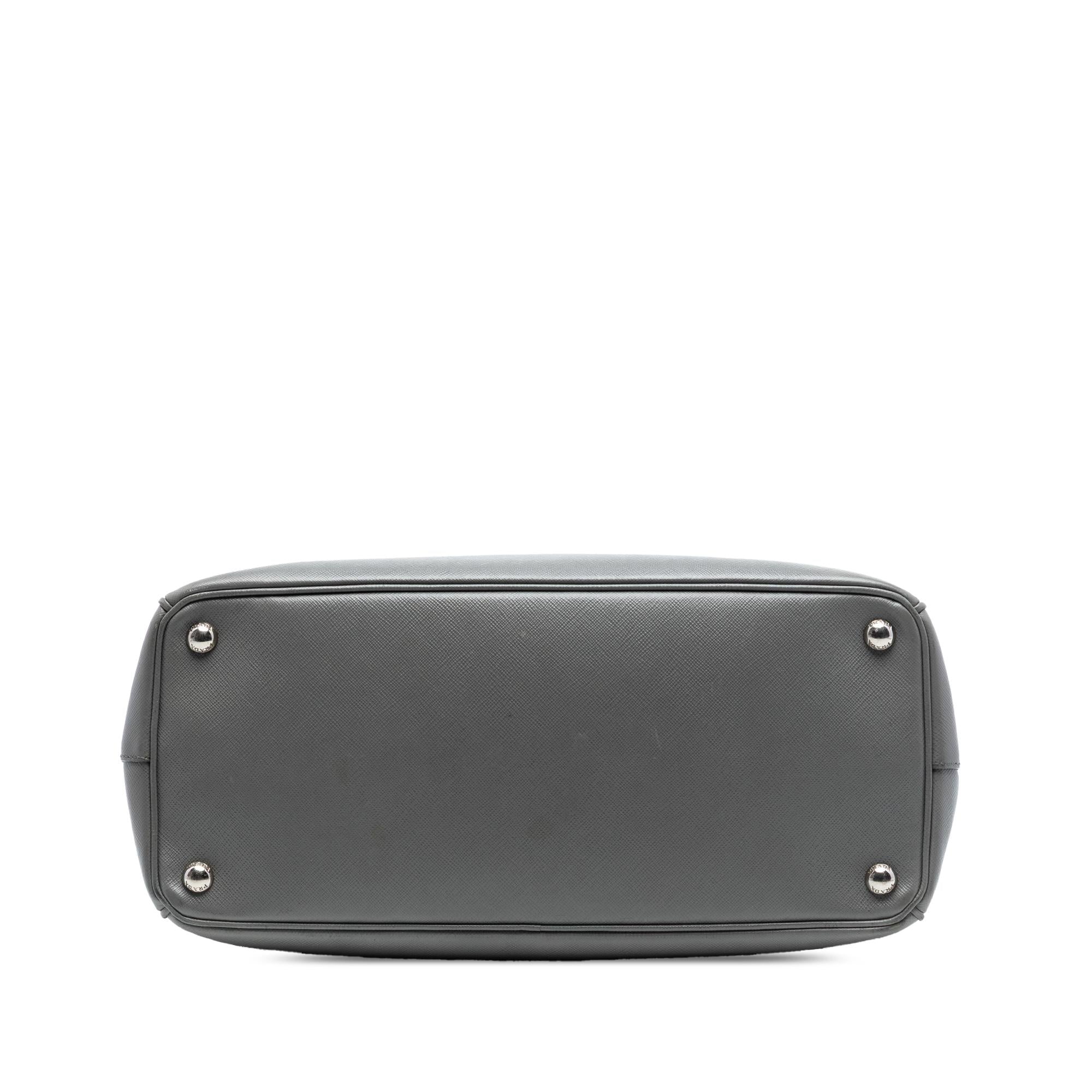 Prada Medium Saffiano Lux Galleria Double Zip Satchel