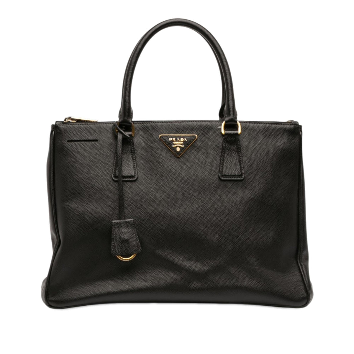 Prada Medium Saffiano Lux Galleria Double Zip Satchel