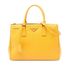 Prada Medium Saffiano Lux Galleria Double Zip Satchel