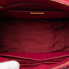 Prada Medium Saffiano Lux Galleria Double Zip Tote
