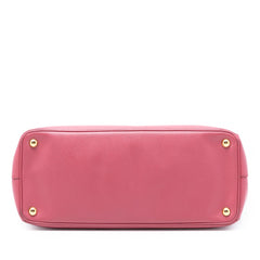 Prada Medium Saffiano Lux Galleria Double Zip Tote