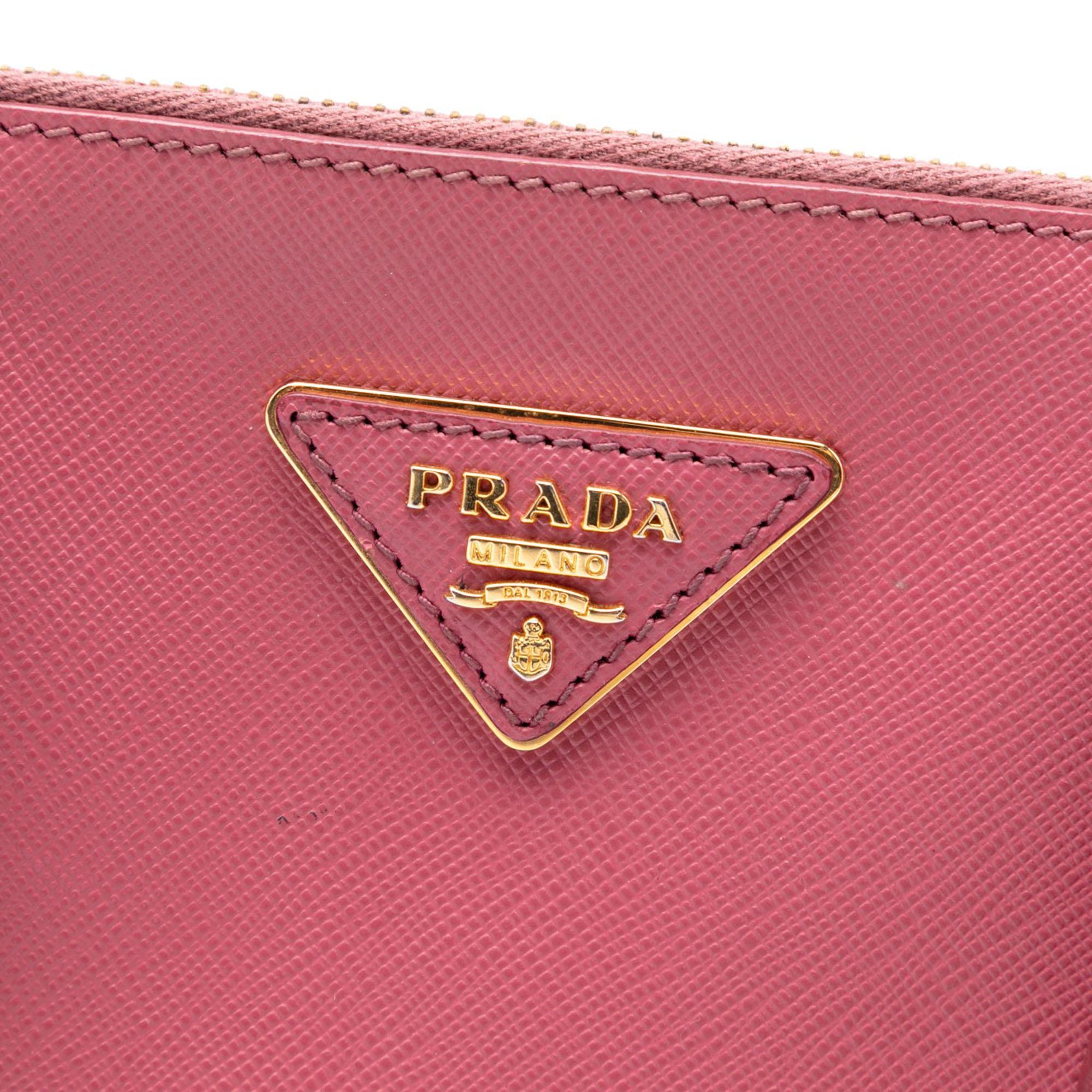 Prada Medium Saffiano Lux Galleria Double Zip Tote