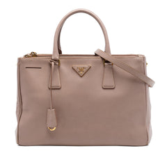 Prada Medium Saffiano Lux Galleria Double Zip Tote