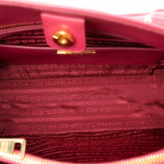 Prada Medium Saffiano Lux Open Promenade Satchel