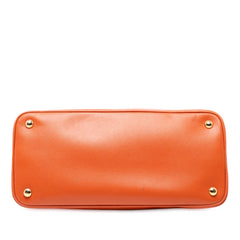Prada Medium Saffiano Lux Open Promenade Satchel