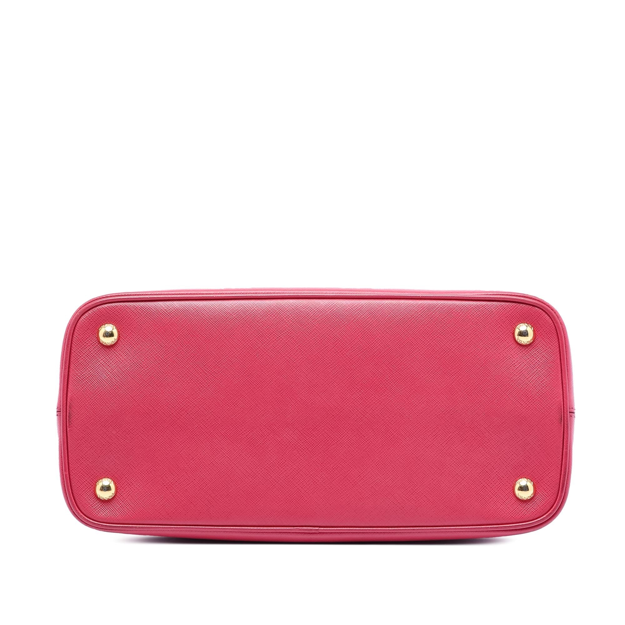 Prada Medium Saffiano Lux Open Promenade Satchel