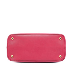 Prada Medium Saffiano Lux Open Promenade Satchel