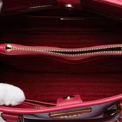 Prada Medium Saffiano Lux Open Promenade Satchel
