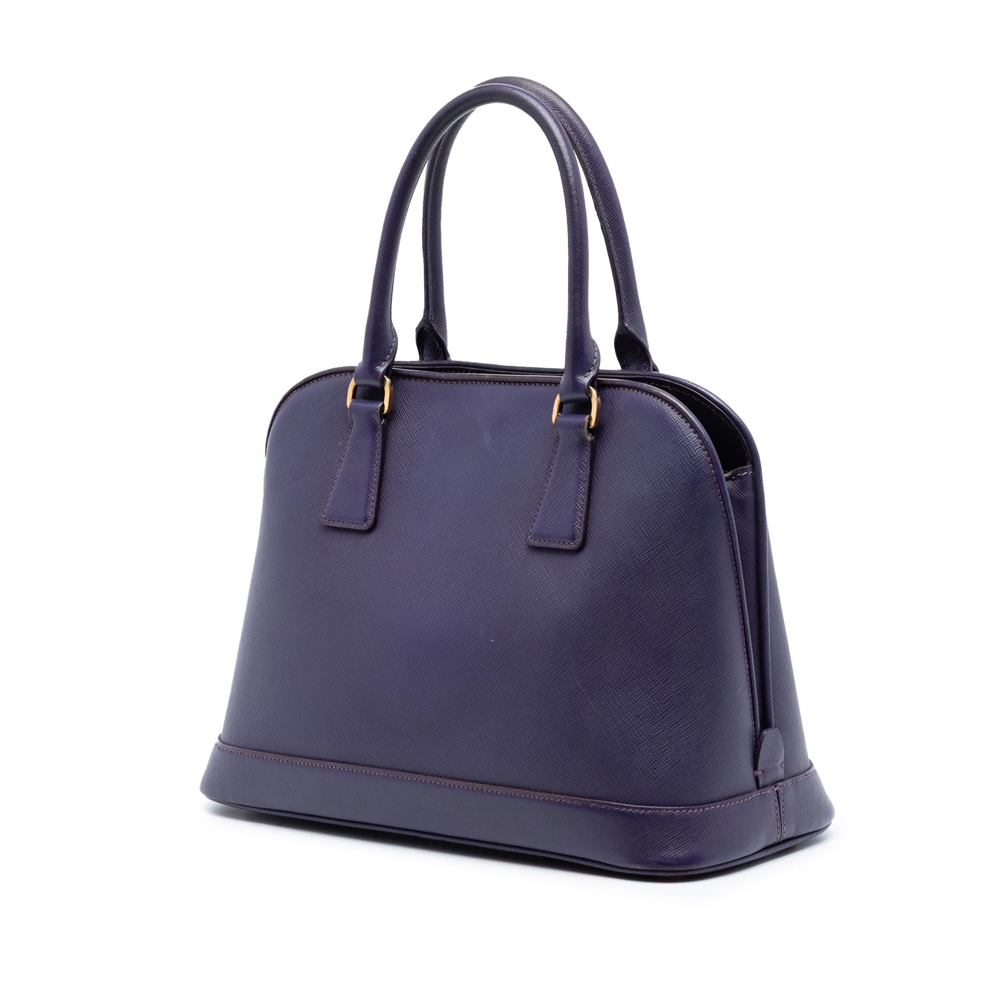 Prada Medium Saffiano Lux Open Promenade Satchel