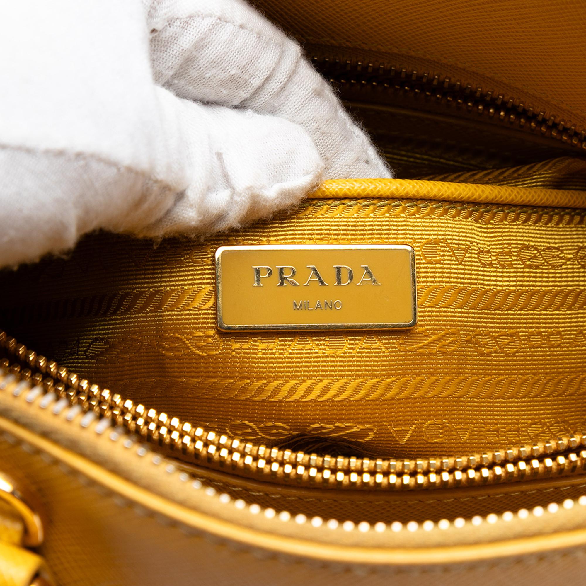 Prada Medium Saffiano Lux Promenade Satchel