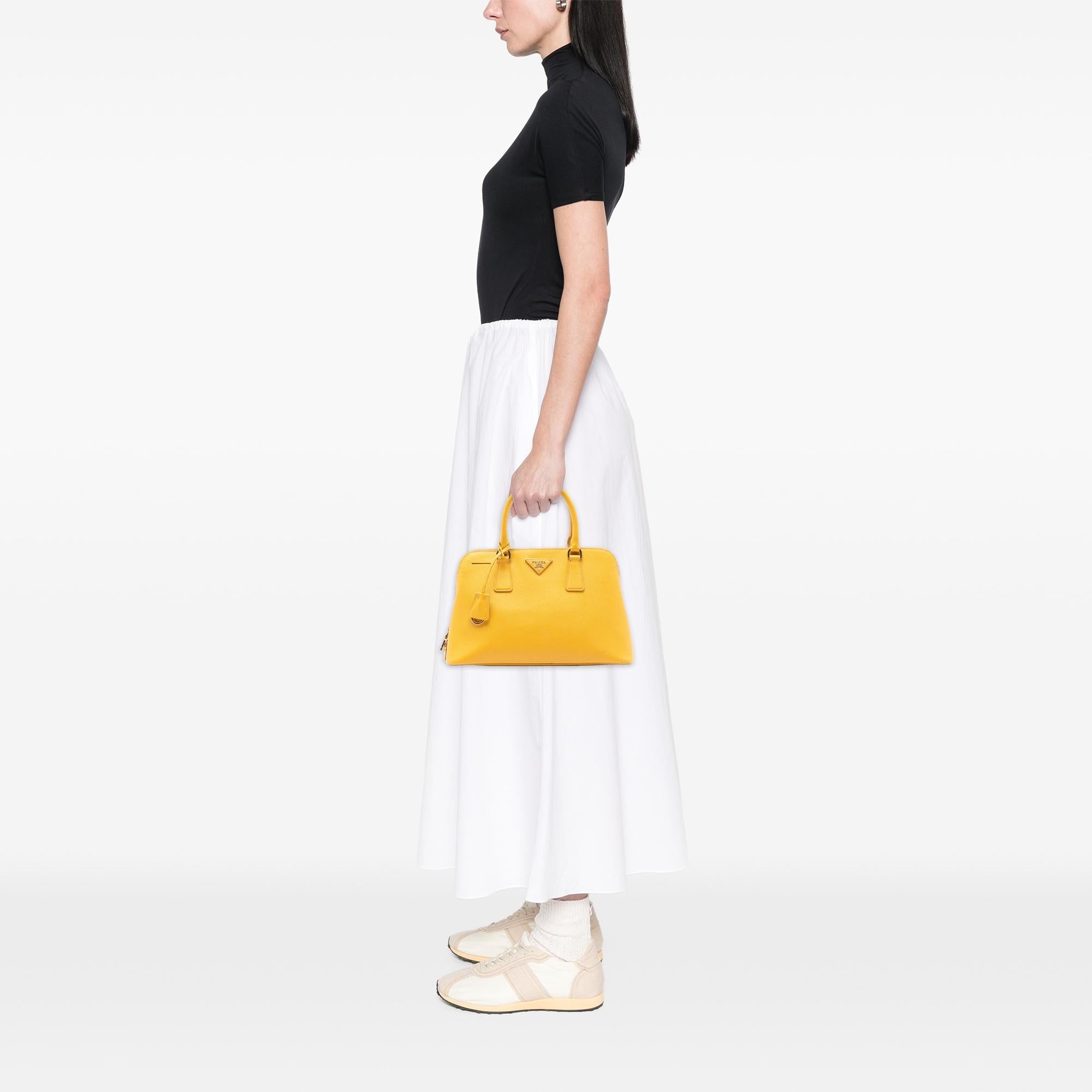 Prada Medium Saffiano Lux Promenade Satchel