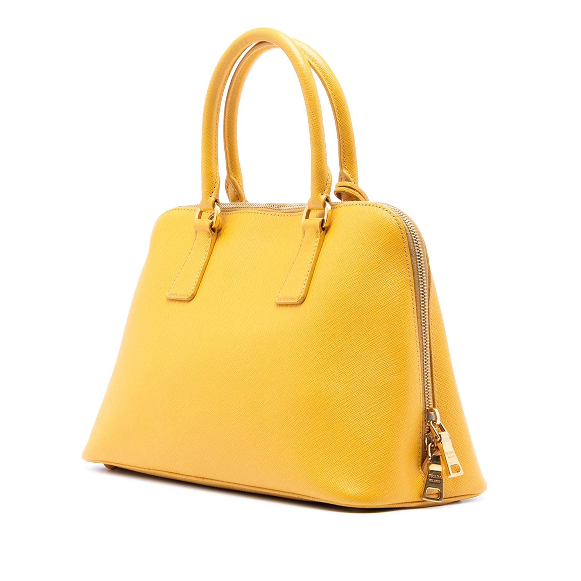 Prada Medium Saffiano Lux Promenade Satchel