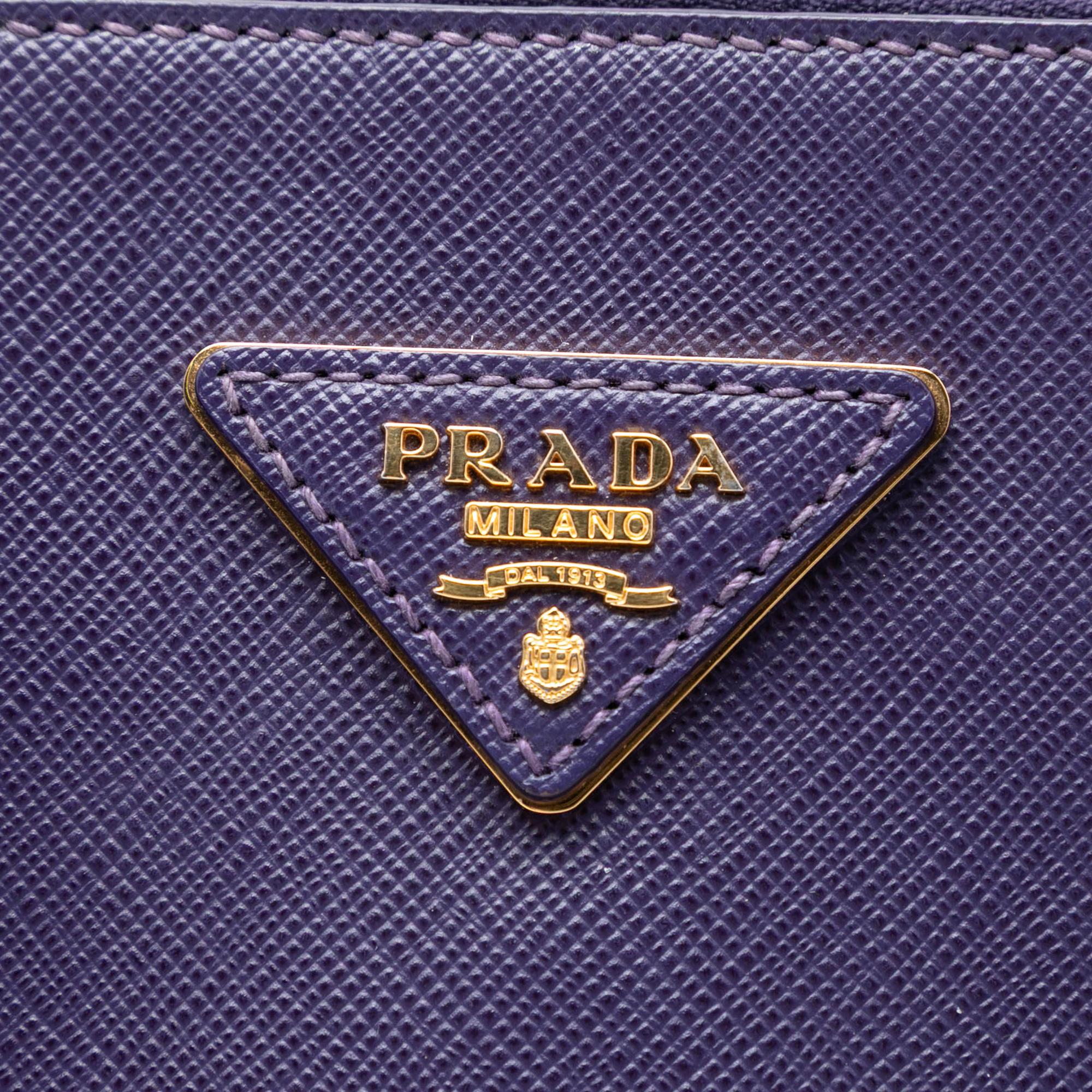 Prada Medium Saffiano Lux Promenade Satchel