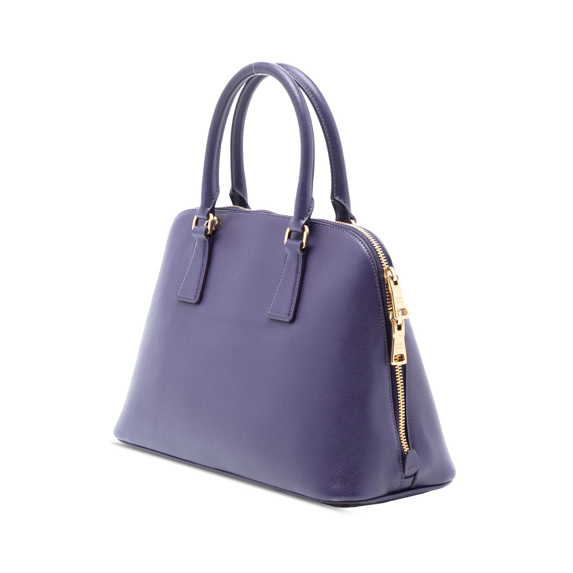 Prada Medium Saffiano Lux Promenade Satchel