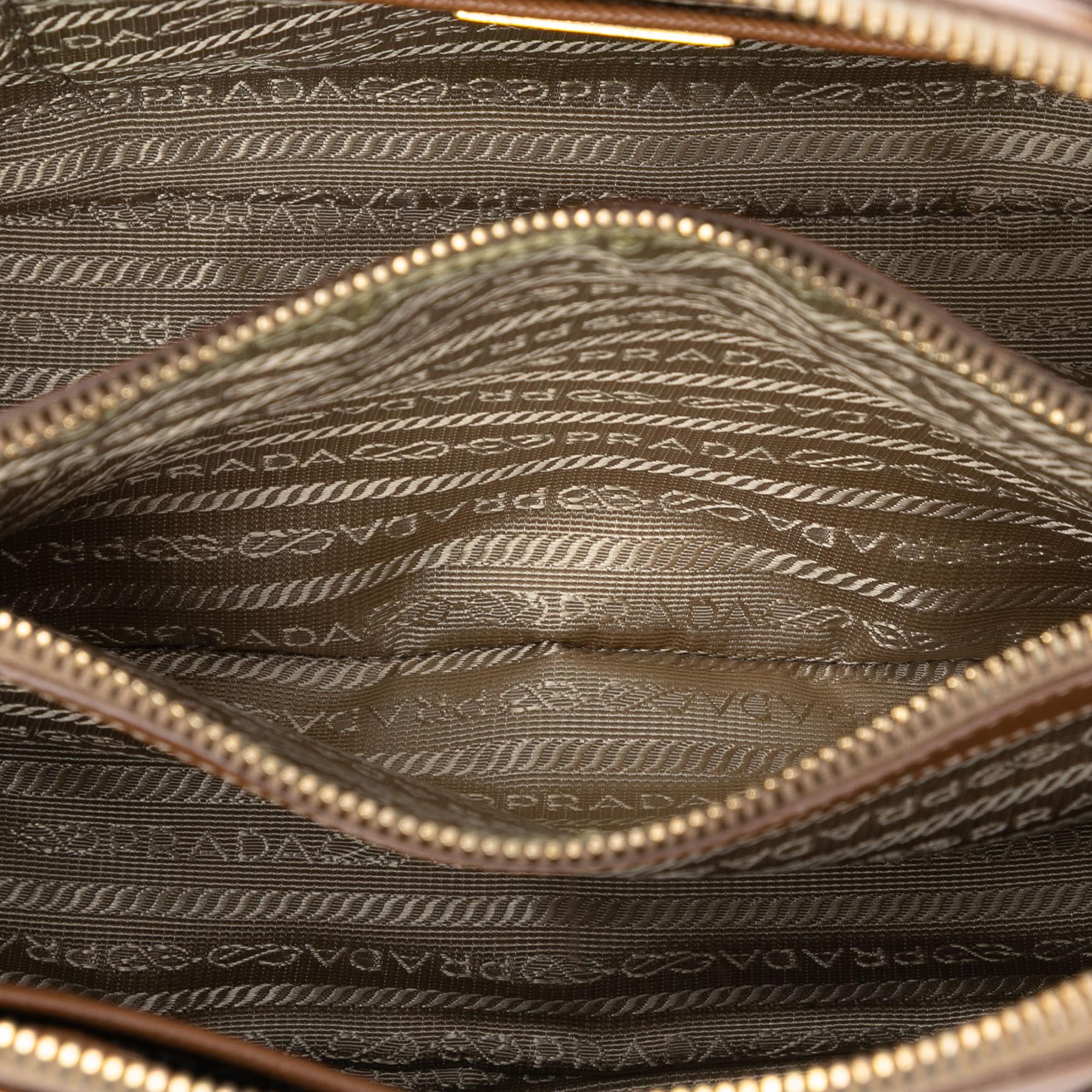Prada Medium Saffiano Lux Promenade Satchel