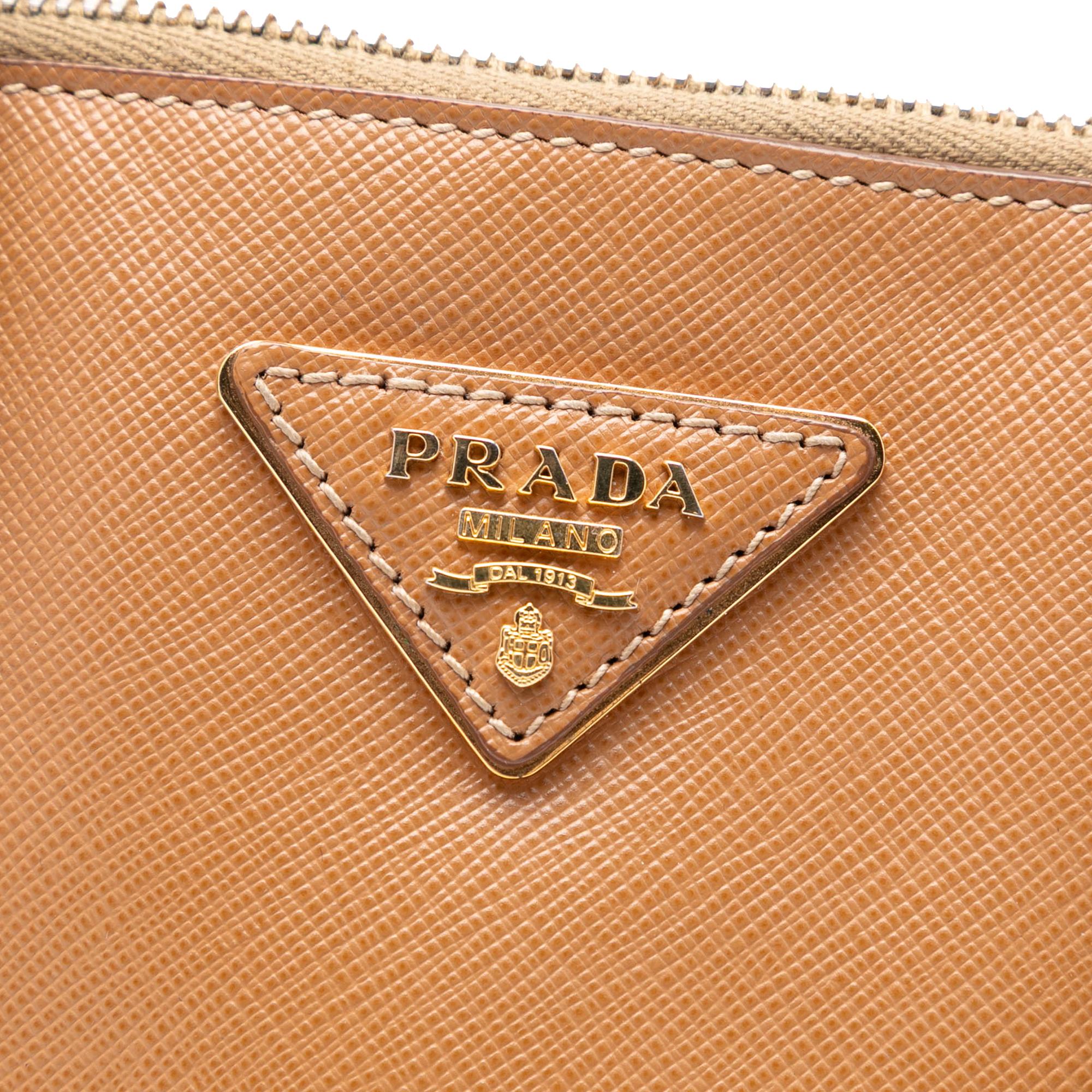 Prada Medium Saffiano Lux Promenade Satchel