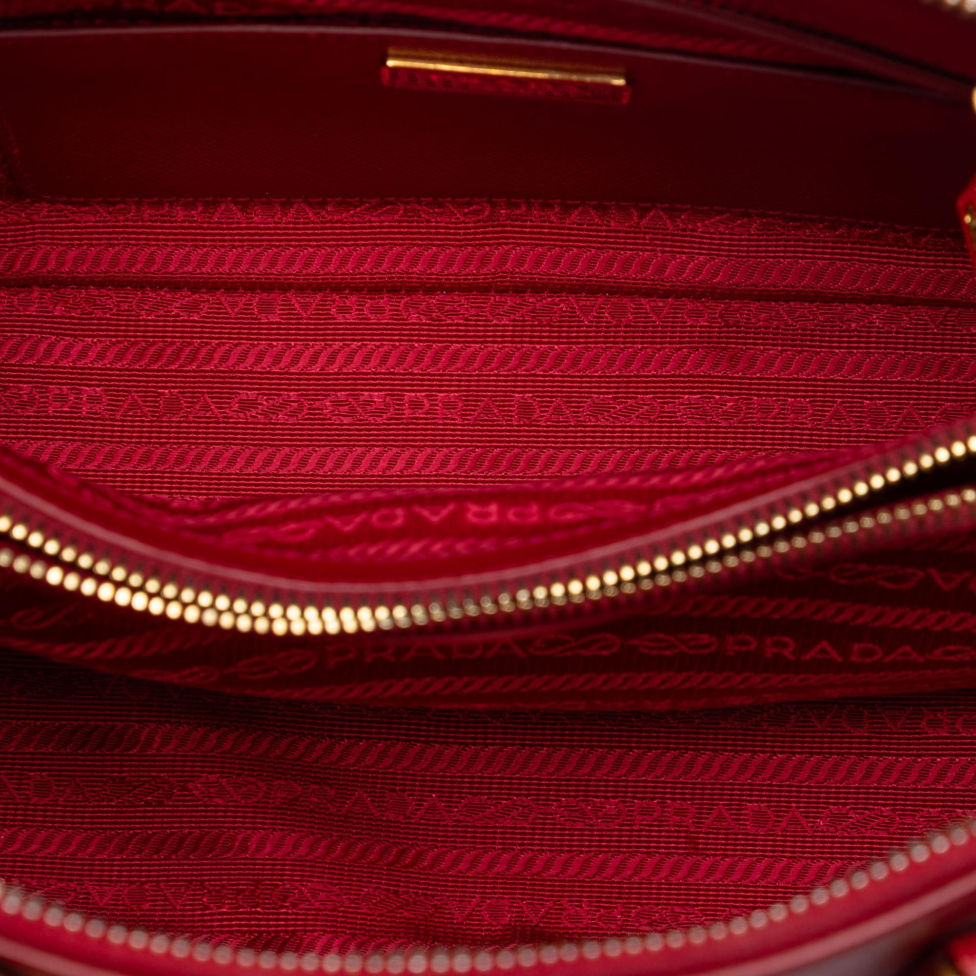 Prada Medium Saffiano Lux Promenade Satchel