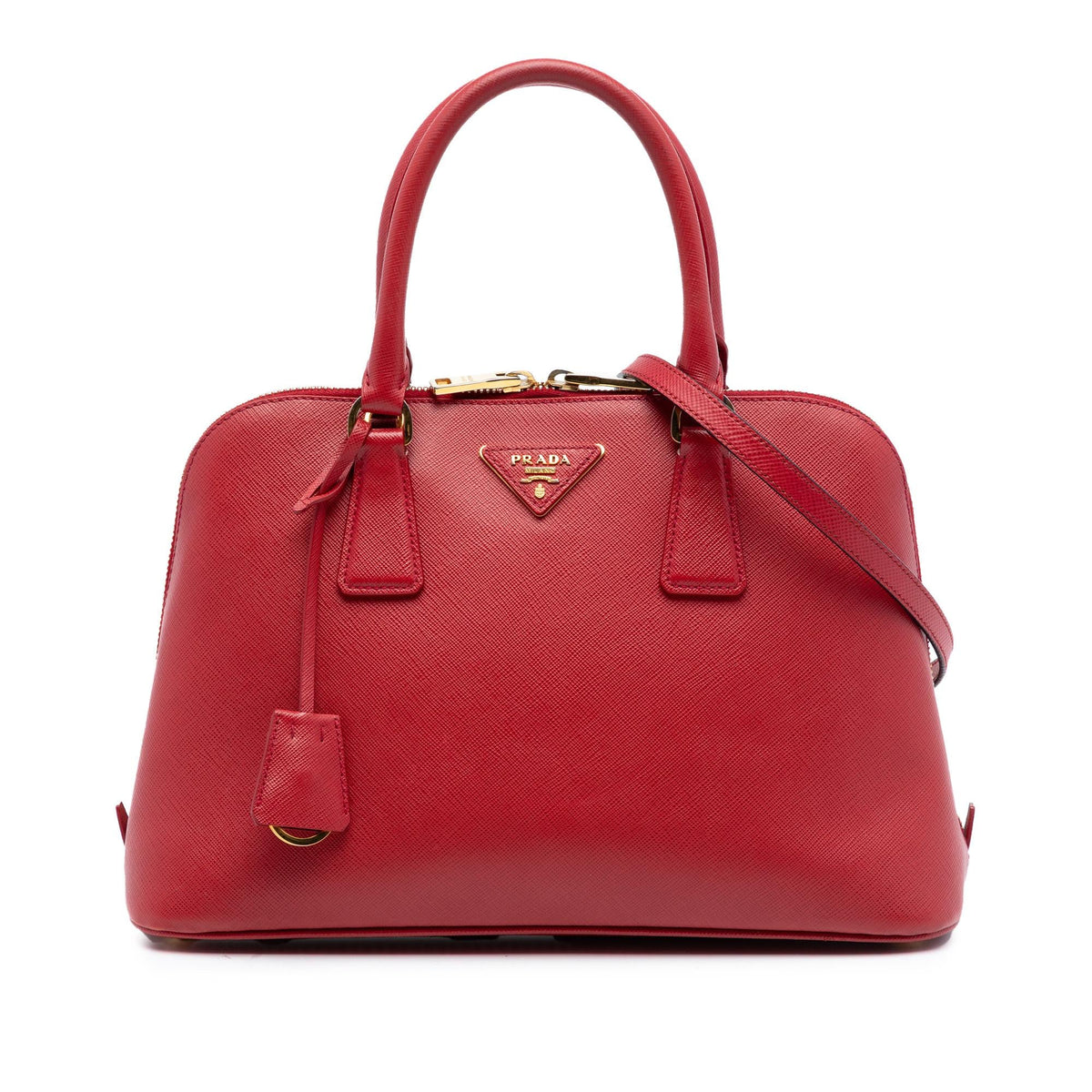 Prada Medium Saffiano Lux Promenade Satchel