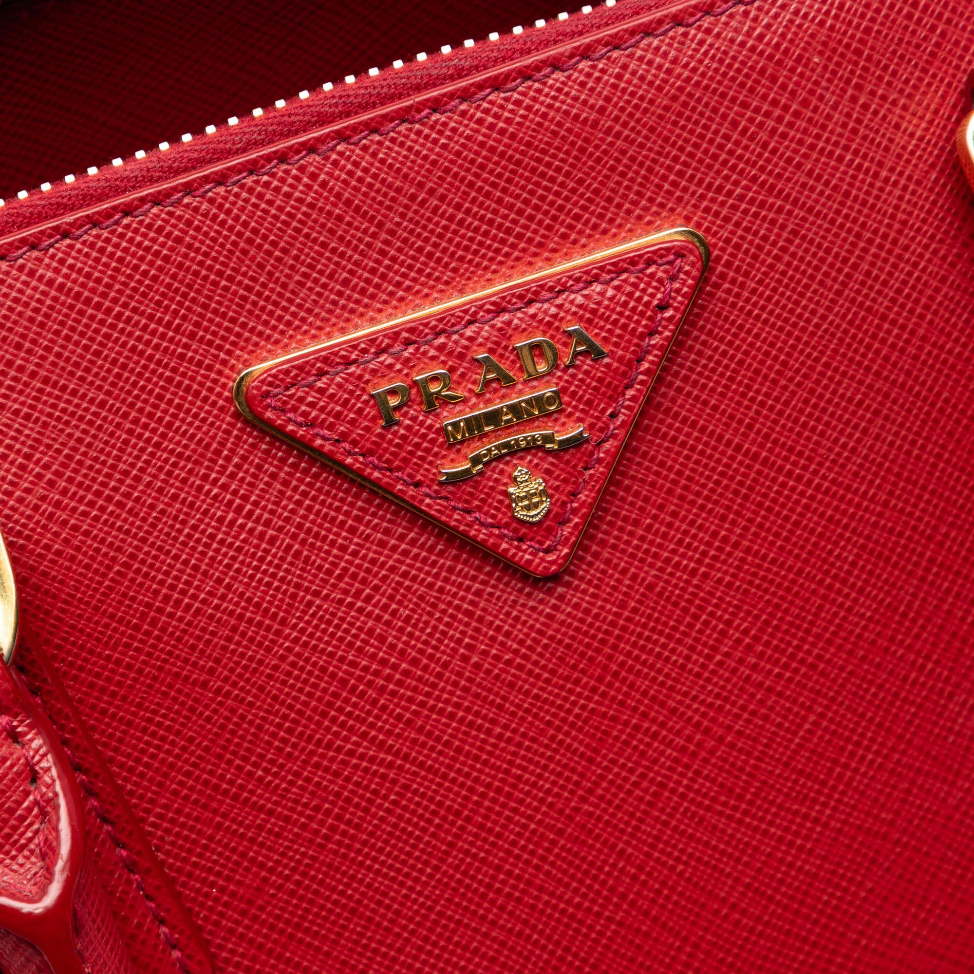 Prada Medium Saffiano Lux Promenade Satchel