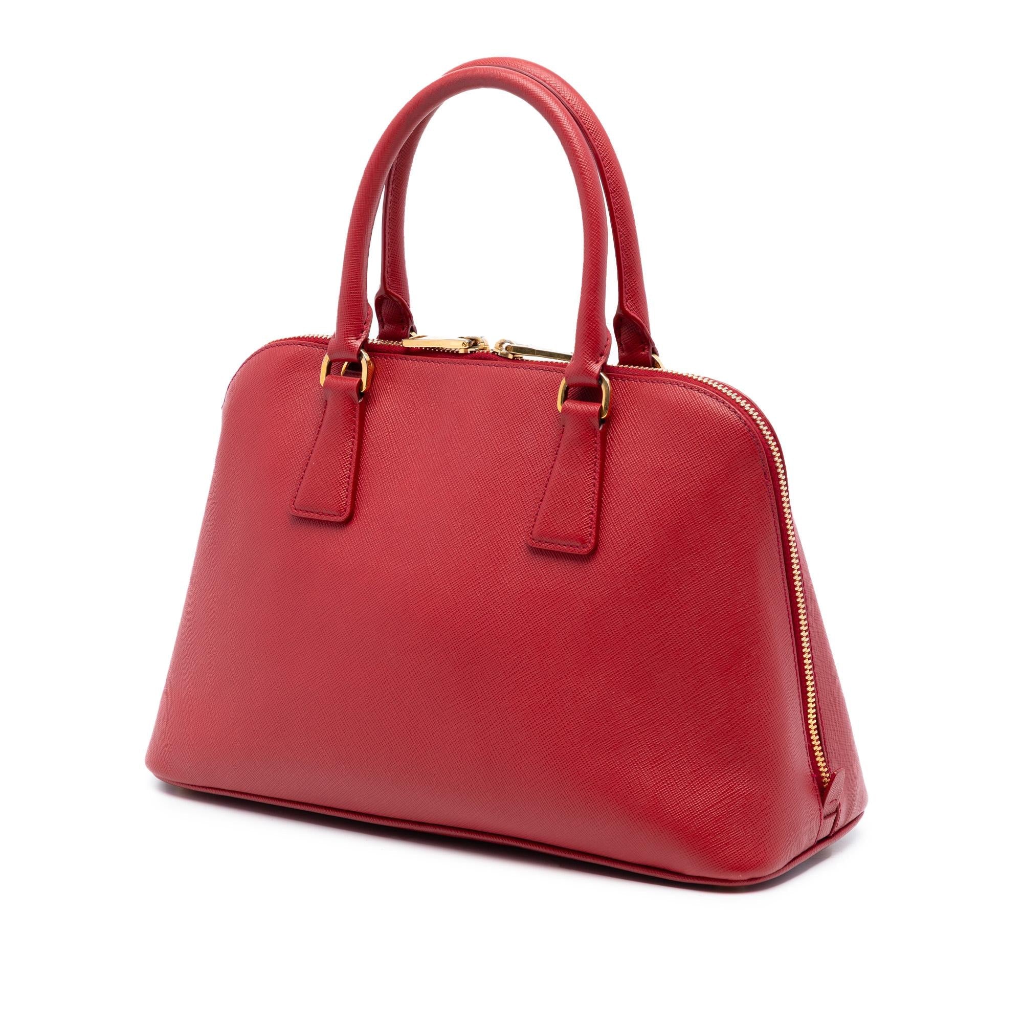 Prada Medium Saffiano Lux Promenade Satchel