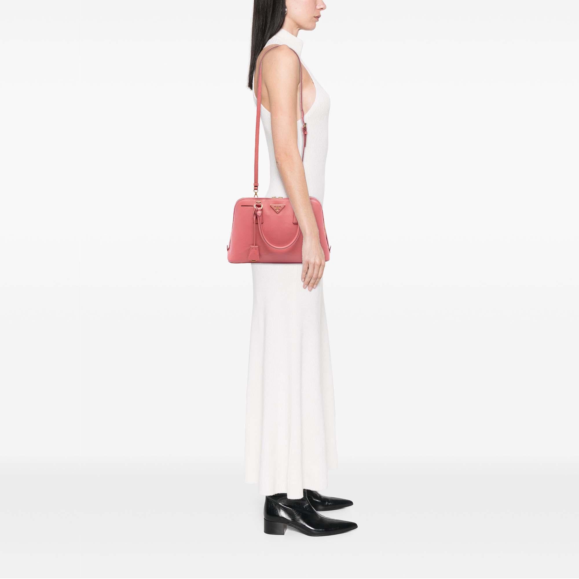 Prada Medium Saffiano Lux Promenade Satchel