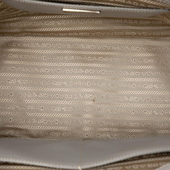 Prada Medium Saffiano Lux Studded Crystal Galleria Double Zip Satchel