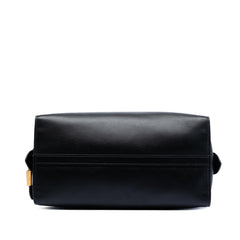 Prada Medium Saffiano Trimmed City Calf Greca Esplanade Satchel