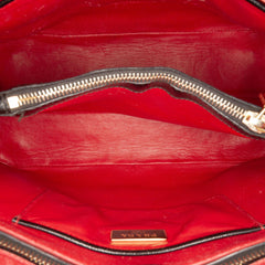 Prada Medium Saffiano Vernice Open Promenade Satchel