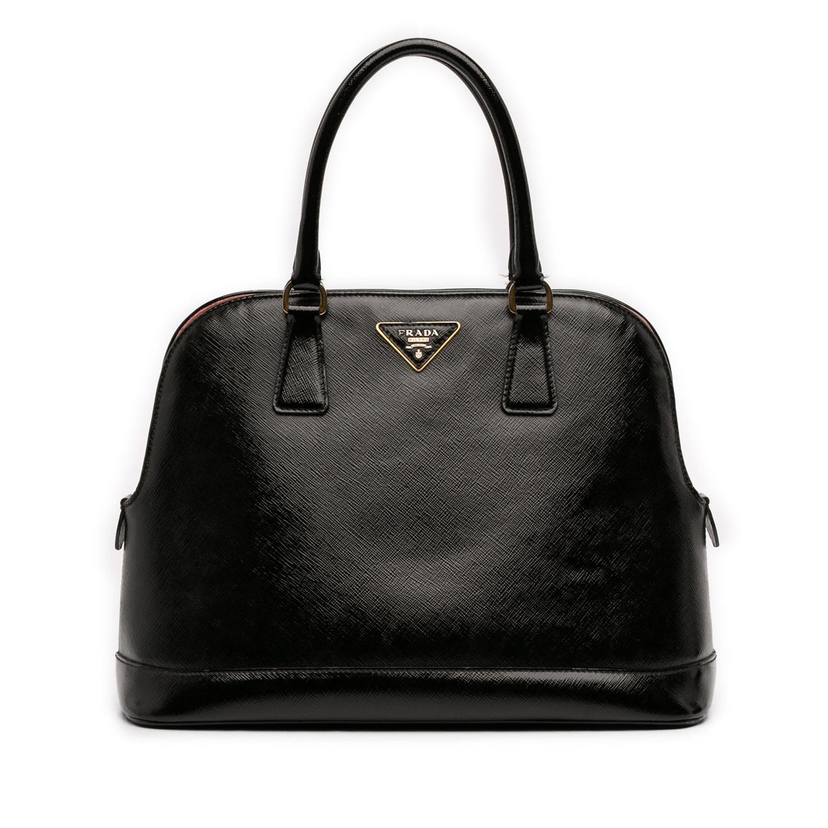 Prada Medium Saffiano Vernice Open Promenade Satchel
