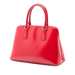 Prada Medium Saffiano Vernice Promenade Satchel