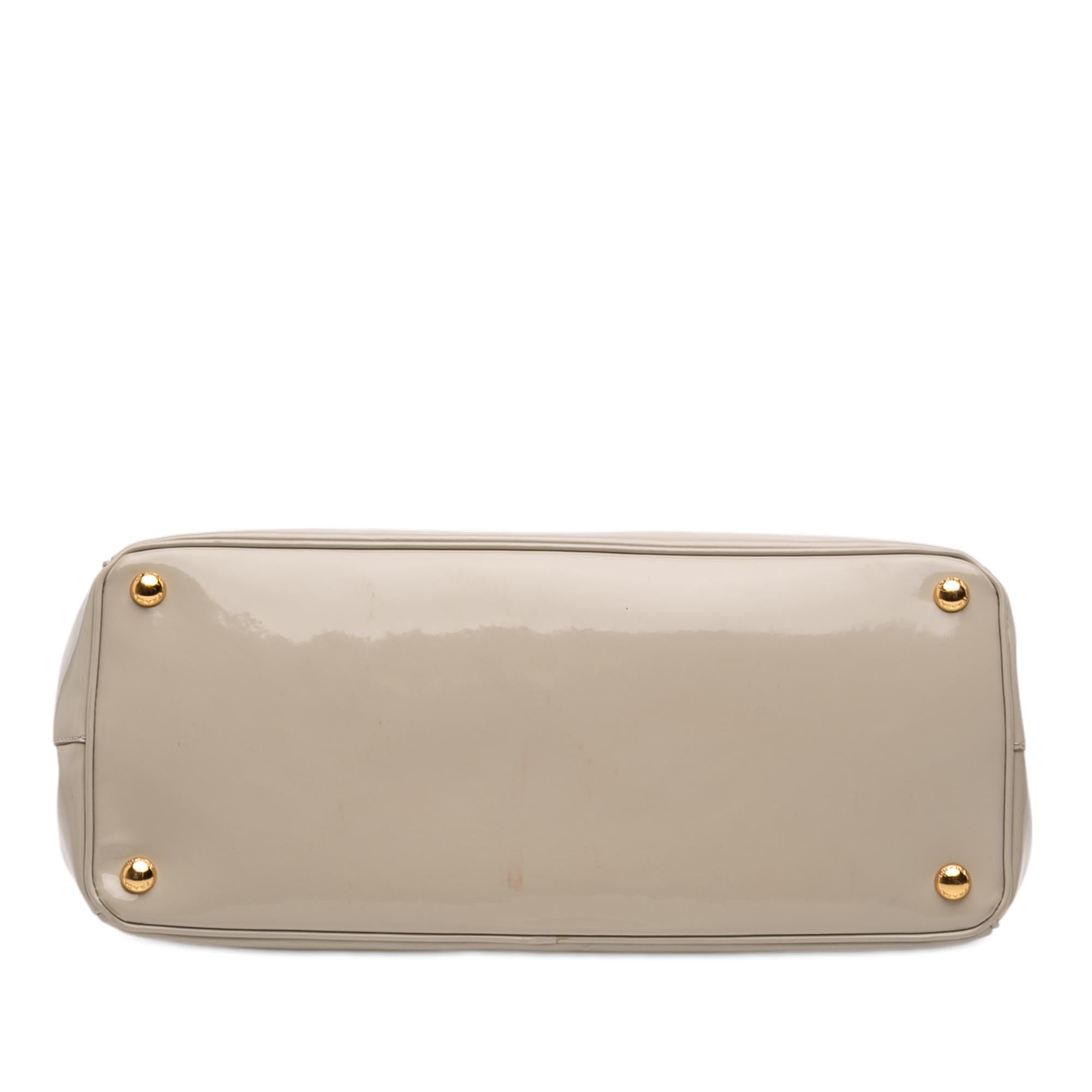 Prada Medium Spazzolato Galleria Double Zip Satchel