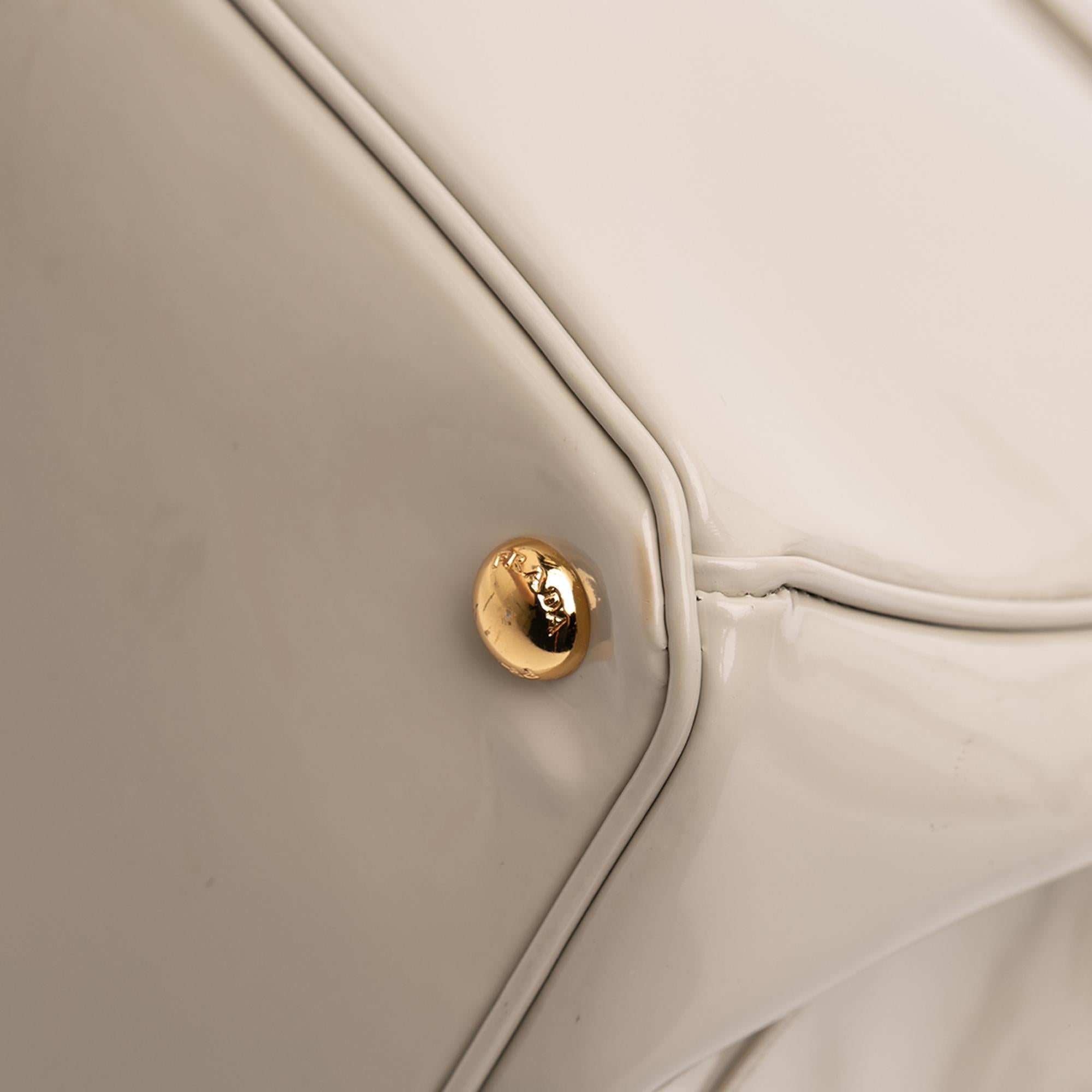 Prada Medium Spazzolato Galleria Double Zip Satchel