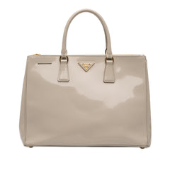 Prada Medium Spazzolato Galleria Double Zip Satchel
