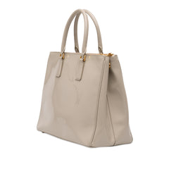 Prada Medium Spazzolato Galleria Double Zip Satchel