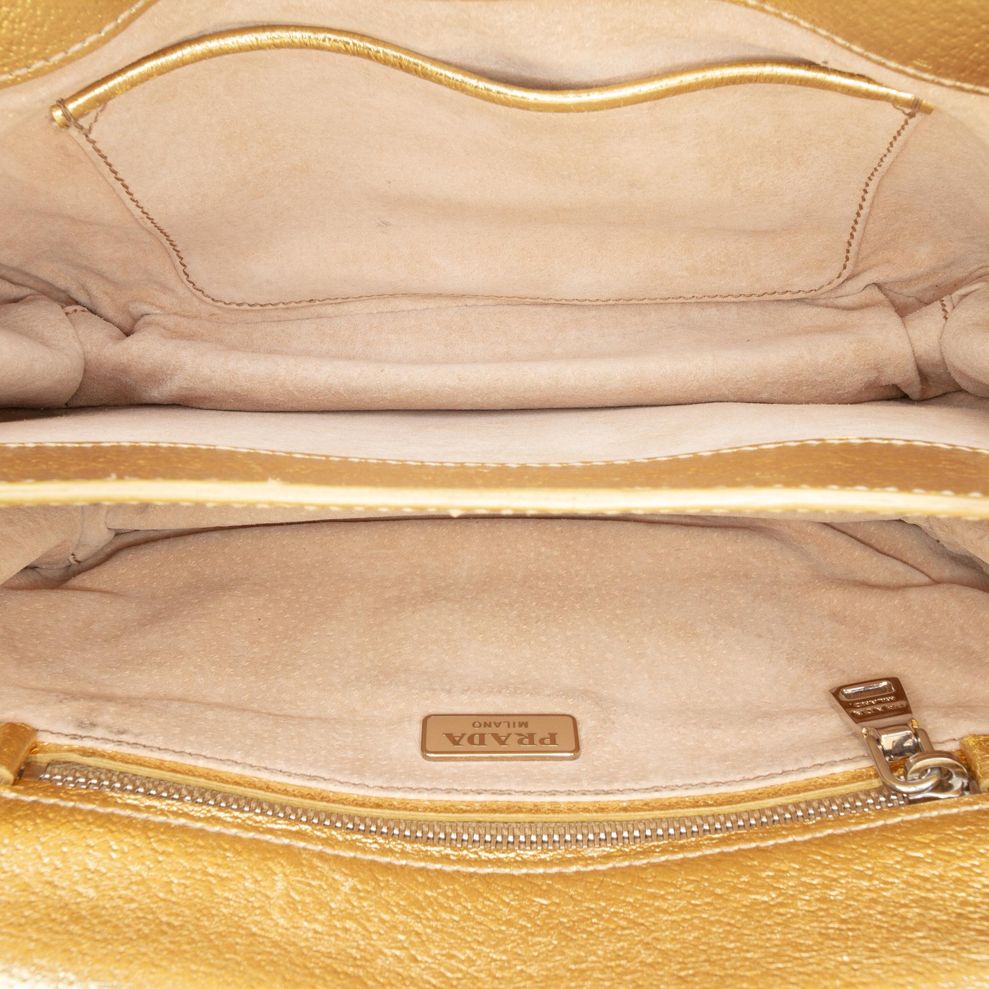 Prada Metallic Cinghiale Crossbody