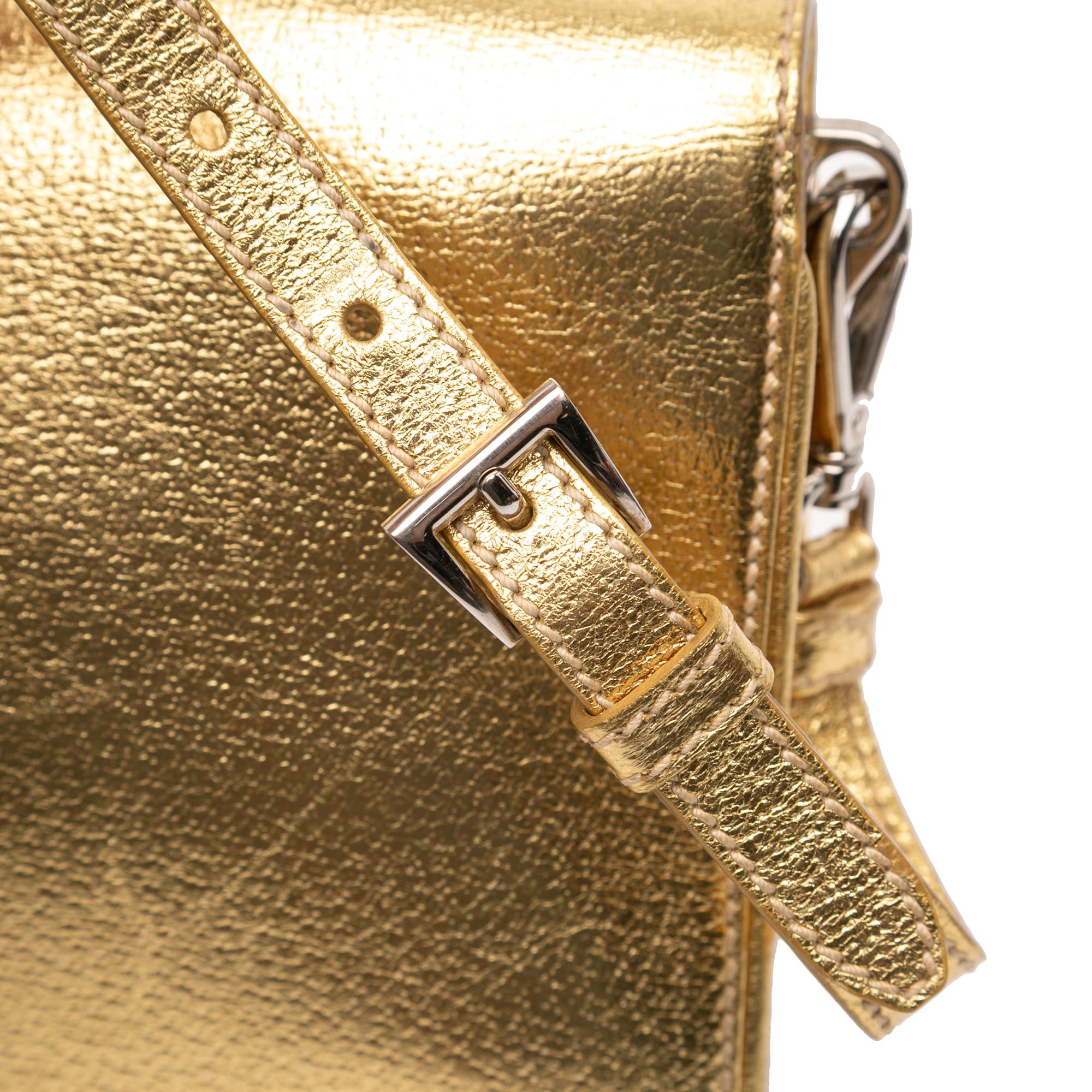 Prada Metallic Cinghiale Crossbody