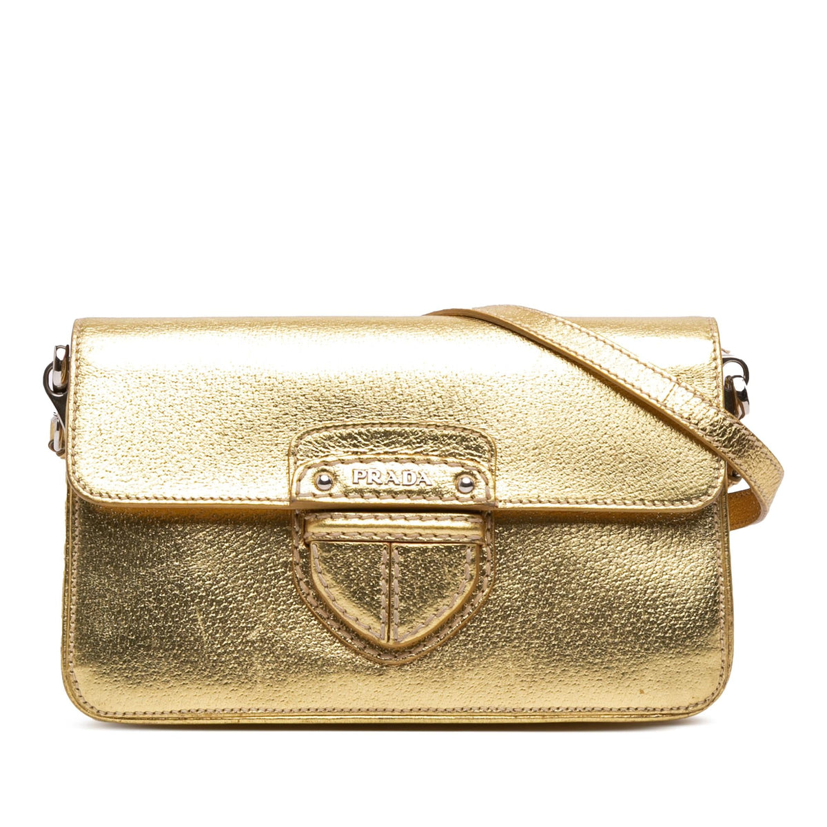 Prada Metallic Cinghiale Crossbody
