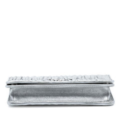 Prada Metallic Nappa Gaufre Wallet On Chain