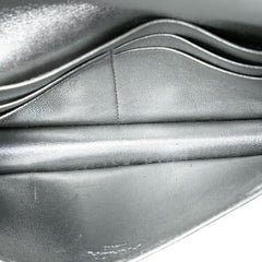Prada Metallic Nappa Gaufre Wallet On Chain