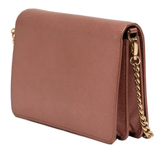 Prada Metallic Saffiano Lux Chain Crossbody