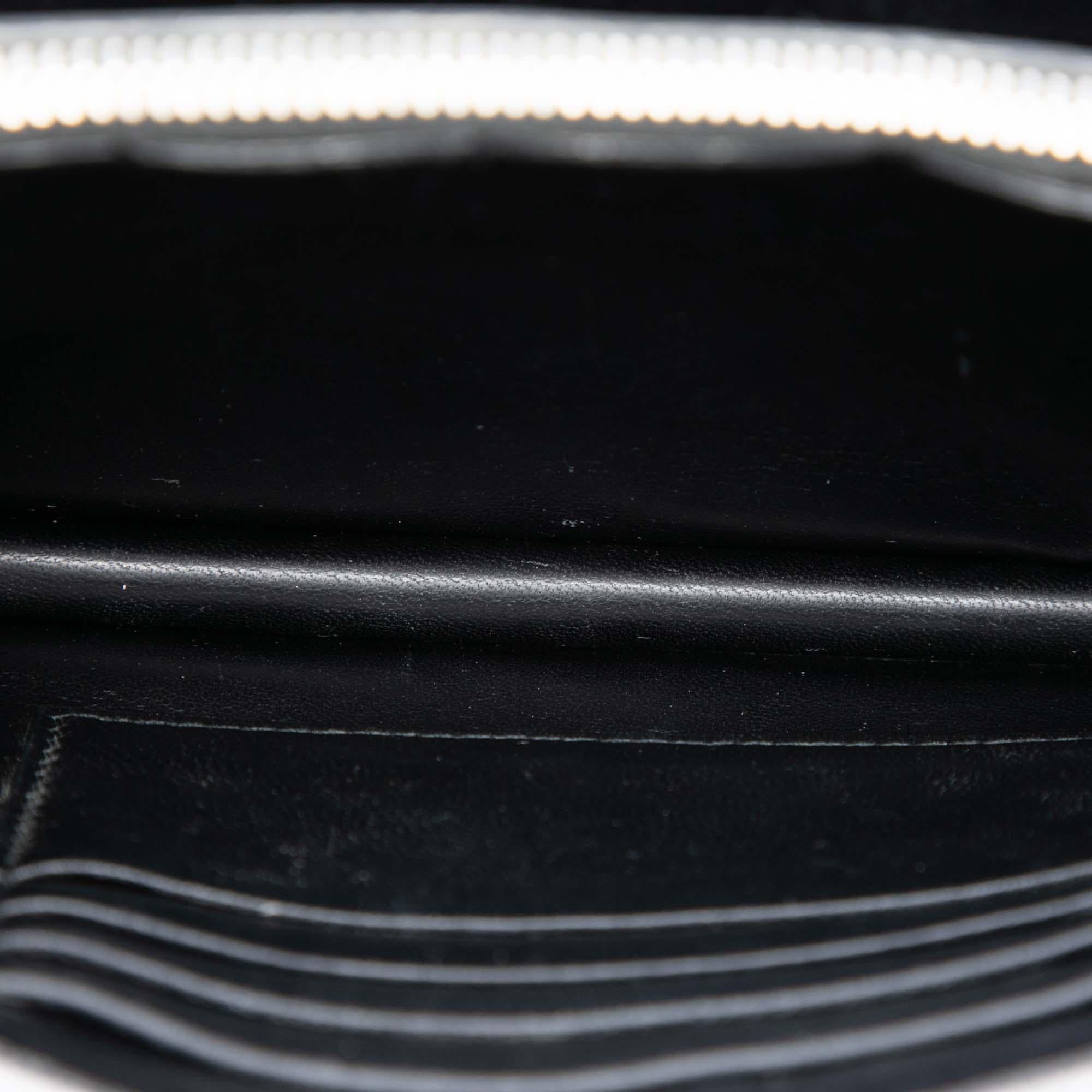 Prada Metallic Saffiano Lux Wallet on Chain