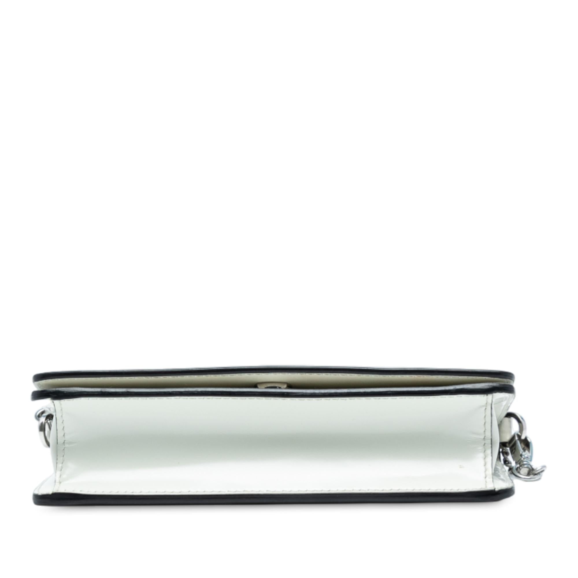 Prada Mini Brushed Leather Chain Crossbody